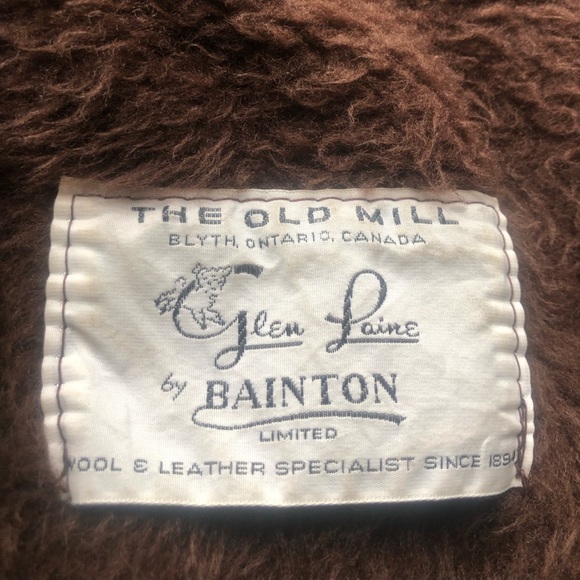 THE OLD MILL Vintage Leather Wool removable Lining Coat Jacket - Picture 9 of 11